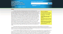 Desktop Screenshot of aboriginalcurriculum.ca